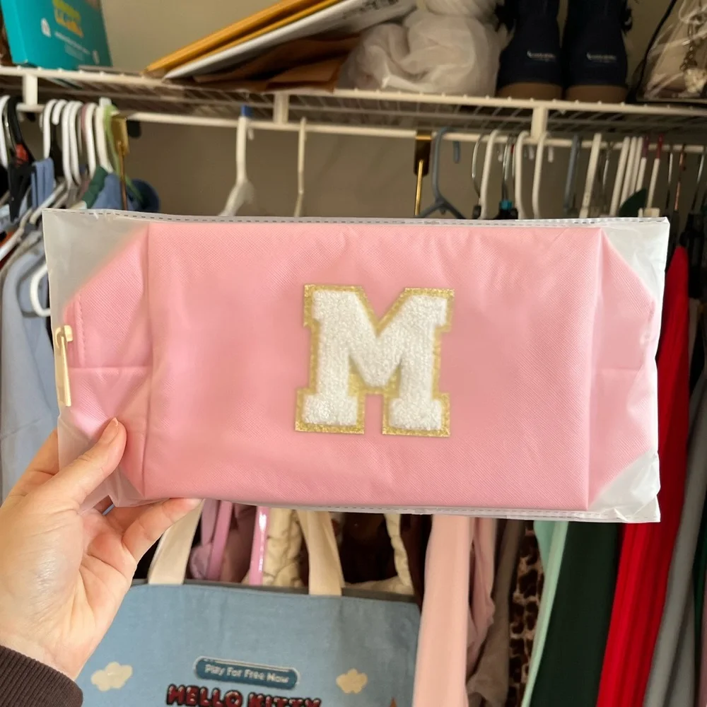 Initial M Makeup Bag/Pencil Case